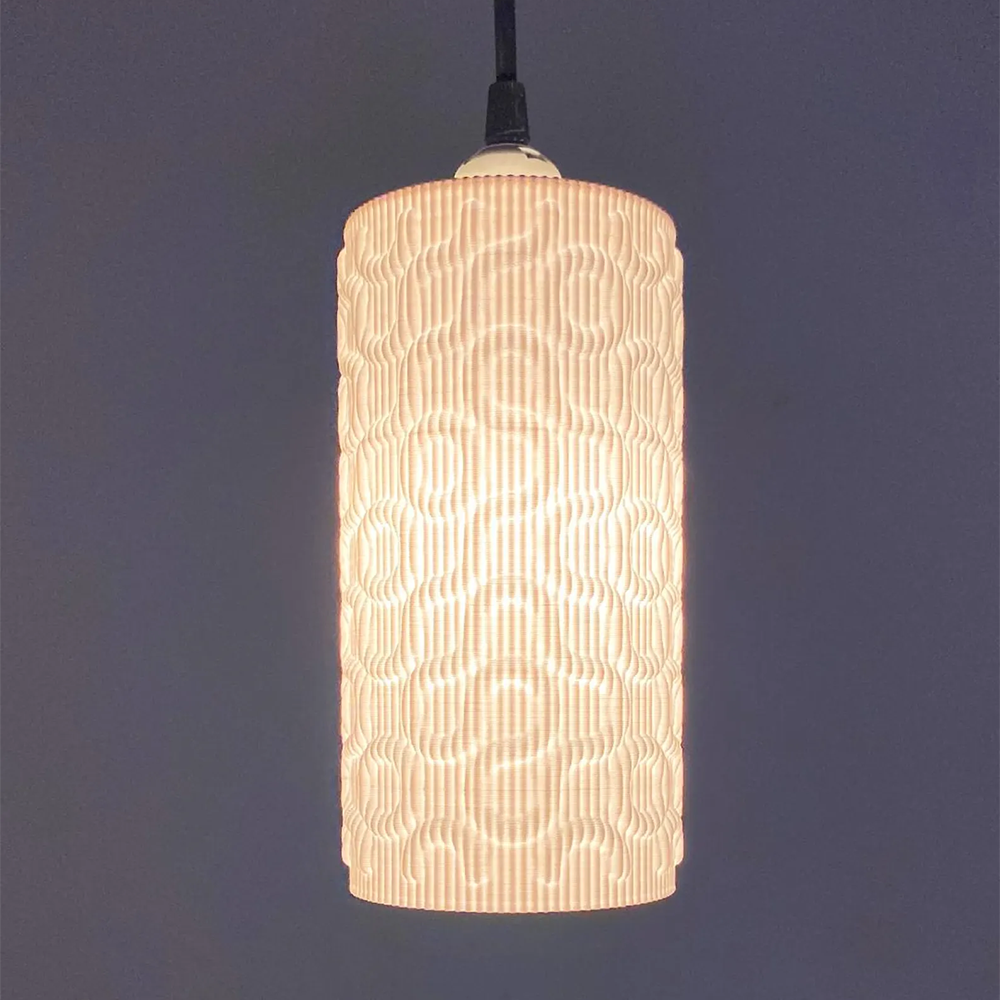 Lunfardo Seamless Mesh Pendant Light Shade – Modern White Design